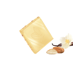 Dégustation - chocolat blanc & éclats d'amandes