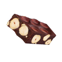 Gianduja BLOC - chocolat noir & noisettes entières