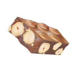 Gianduja BLOC - chocolat au lait & noisettes entières