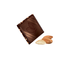Dégustation - chocolat noir & éclats d'amandes