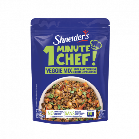 1 MINUTE CHEF - Lentilles et pois chiches